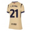 Barcelona Frenkie de Jong #21 Bortedrakt Kvinner 2025-26 Kortermet